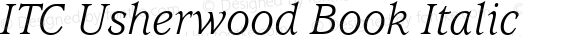 Usherwood Book Italic