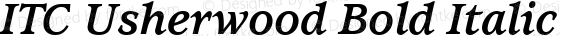 Usherwood Book Bold Italic