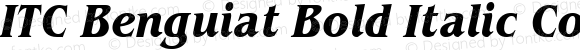 ITC Benguiat Bold Italic Condensed