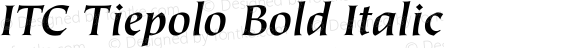 ITC Tiepolo Bold Italic Version 1.00