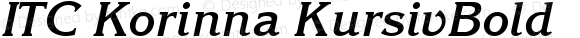 Korinna Bold Italic