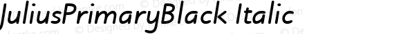 JuliusPrimaryBlack Italic