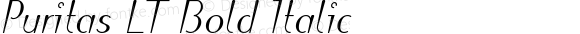 Puritas LT Medium Italic