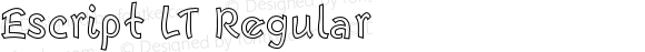 Escript LT Narrow Outline