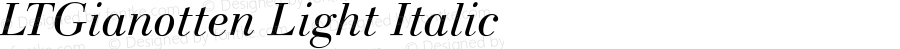 LTGianotten Light Italic