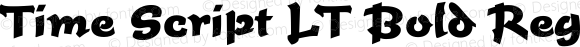 Time Script LT Bold Regular Version 2.01