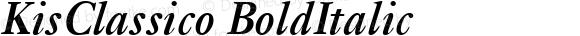 KisClassico Bold Italic