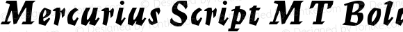 Mercurius Script MT Bold Regular