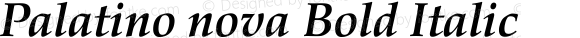 Palatino nova Bold Italic