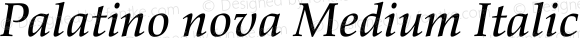 Palatino nova Medium Italic