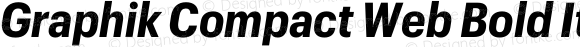Graphik Compact Web Bold Italic