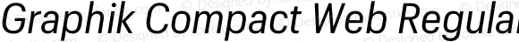 Graphik Compact Web Regular Italic