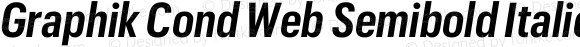 Graphik Cond Web Semibold Italic