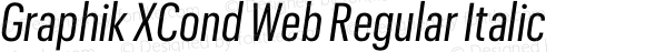 Graphik XCond Web Regular Italic