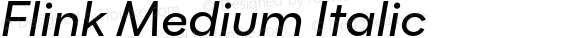 Flink-MediumItalic