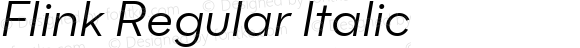 Flink Regular Italic