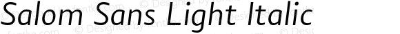 SalomSans-LightItalic