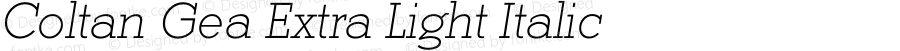 ColtanGea-ExtraLightItalic