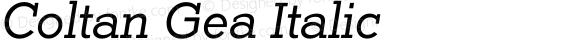 ColtanGea-Italic