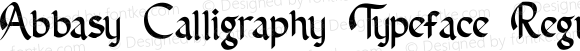 Abbasy Calligraphy Typeface Regular