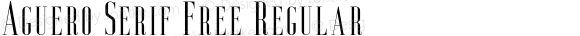 Aguero Serif Free Regular