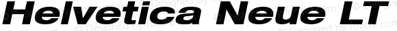 Helvetica Neue LT Com 83 Heavy Extended Oblique