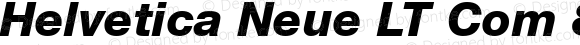 Helvetica Neue LT Com 86 Heavy Italic