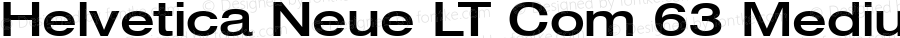 Helvetica Neue LT Com 63 Medium Extended Version 1.20