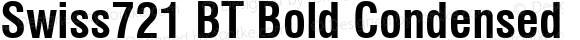 Swiss721 BT Bold Condensed