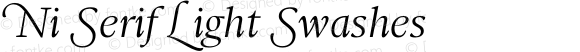 Ni Serif Light Swashes