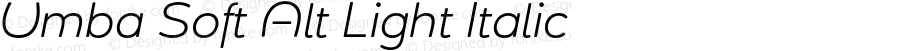 UmbaSoft-AltLightItalic