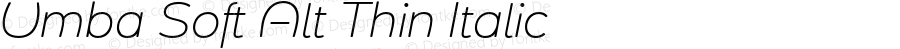 UmbaSoft-AltThinItalic