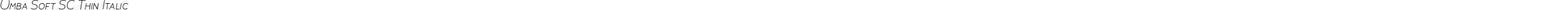 Umba Soft SC Thin Italic