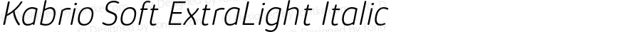 KabrioSoft-ExtraLightItalic