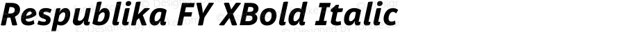 Respublika FY XBold Italic