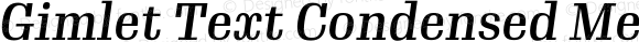 GimletTextCondensed Medium Italic