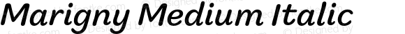 Marigny Medium Italic