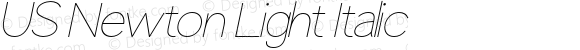 US Newton Light Italic