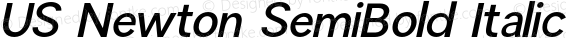 US Newton SemiBold Italic