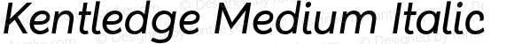 Kentledge-MediumItalic