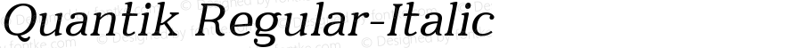 Quantik Regular-Italic