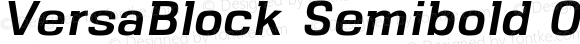 VersaBlock Semibold Oblique