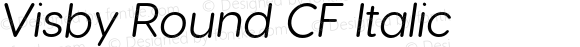 Visby Round CF Italic