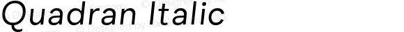 Quadran Italic