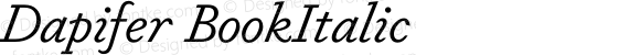 Dapifer Book Italic