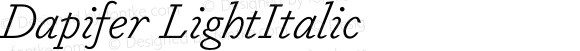 Dapifer Light Italic