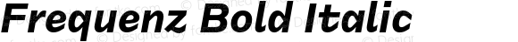 Frequenz Bold Italic