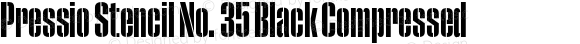 Pressio Stencil No. 35 Black Compressed