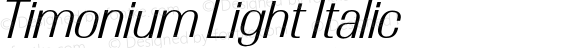 TimoniumLightItalic