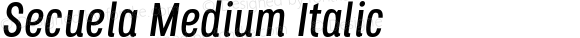 Secuela Medium Italic